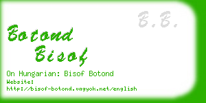 botond bisof business card